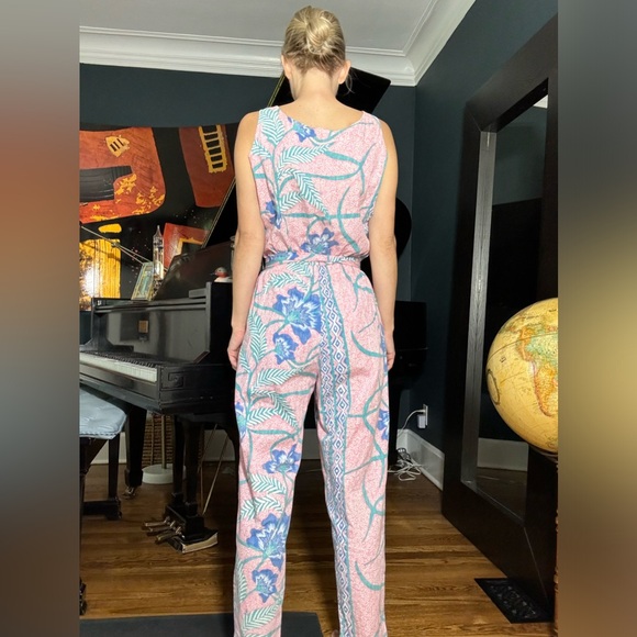 Vintage 80’s Reyn Spooner women's Hawaiian floral bright jumper size small - Picture 4 of 9